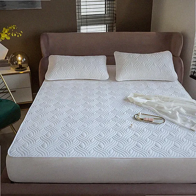3PCS Waterproof Mattress Protector Organic Cotton Breathable Mattress Bed Cover