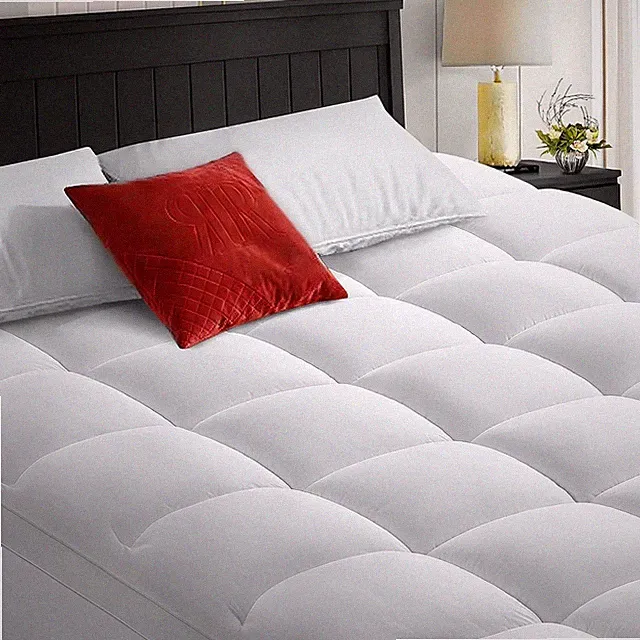 4 Inches Thick Mattress Topper Quilted Cooling Mattress Topper Pad Bed Cover