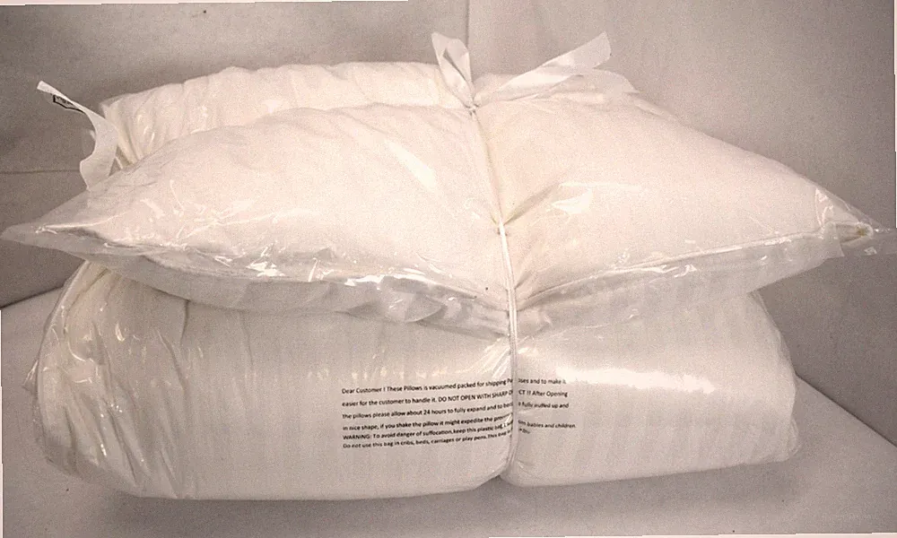 Nestl Bedding White 2 Piece Down Alternative Sleep Pillows Set Queen 20" x 28"