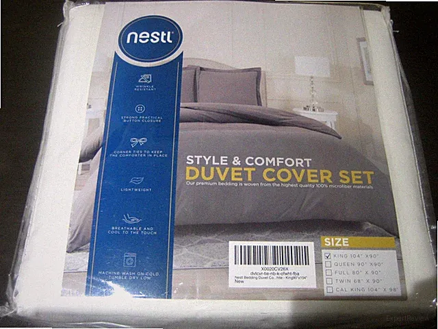 Nestl Beige Duvet Cover Set King Size 104" x 90" NWT