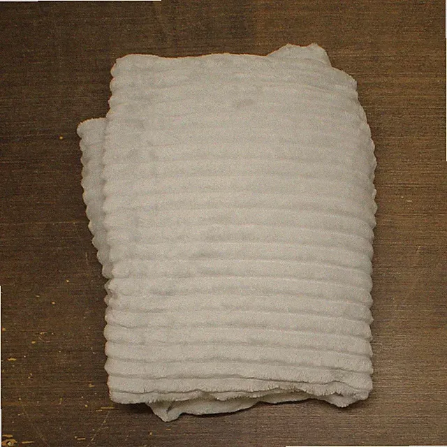 nestl Cut Plush Lightweight Super Soft Luxury Bed Throw Light Gray 50" x 60"