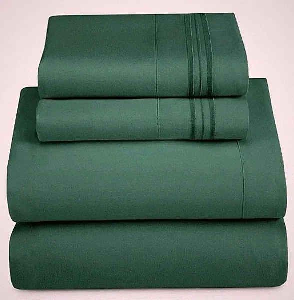 Nestl Full Size Sheets Set, 1800 Series Deep Pocket Bed Sheets Full 4 Piece,...