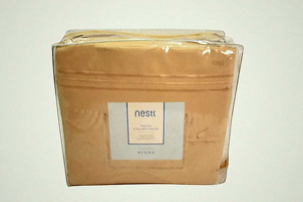 Nestl King Sheet Set Gold Microfiber 4 Piece Hypoallergenic Bedding Adults