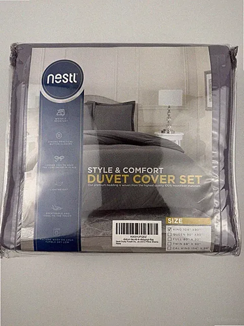 Nestl | King Size Duvet Cover Set | New
