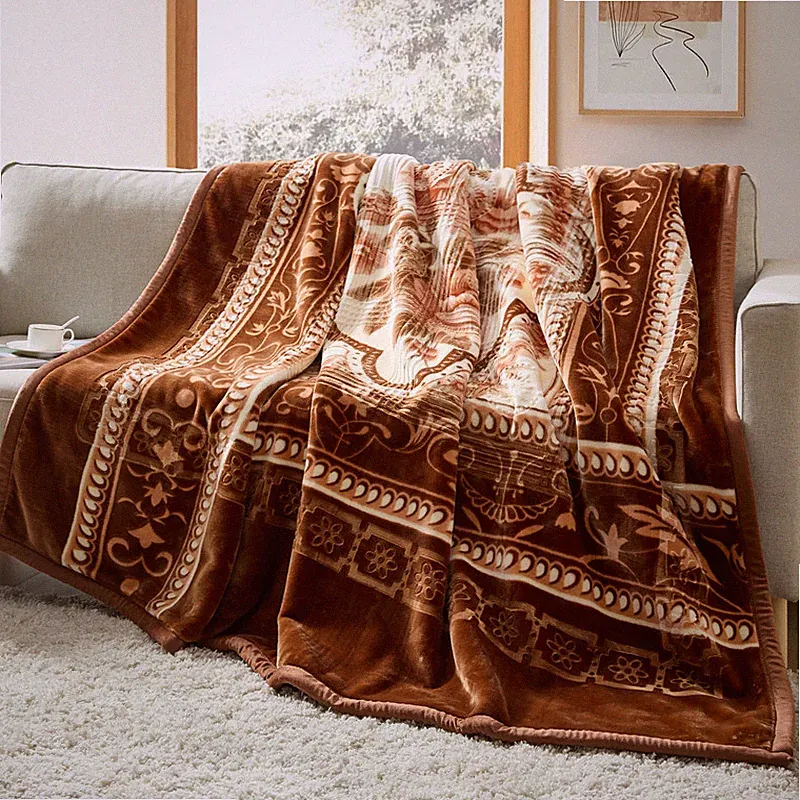 Nestl Korean Mink Blanket King Size - 12 Lbs Velvet Fleece Korean Blanket - 2
