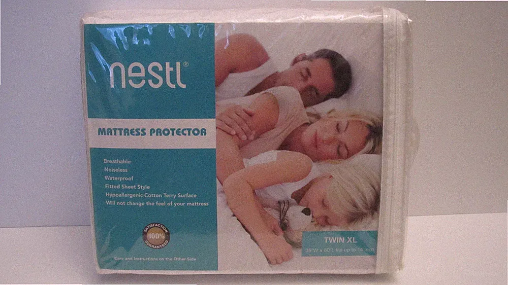 Nestl Premium Cotton Terry Mattress Protector – Soft and Waterproof - Twin XL