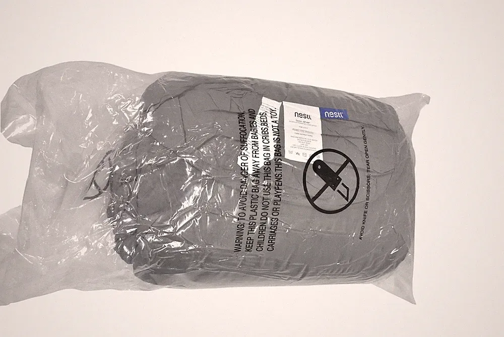 Nestl Queen Comforter 88x88 Gray Down Alternative Soft Bedding All Season New