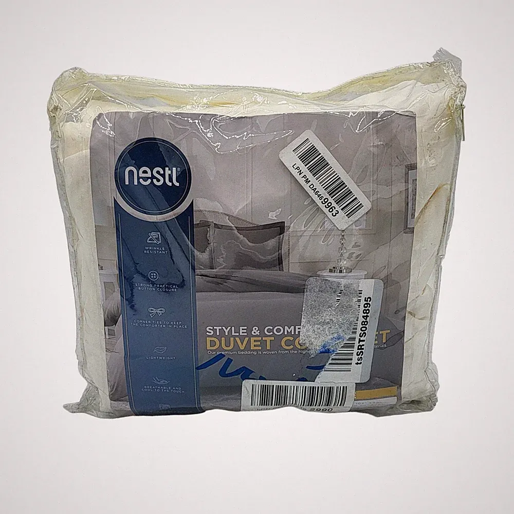 Nestl White Duvet Cover Set King Size 104" x 90"
