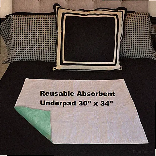 Reusable Absorbent Mattress pad 30"x34" Quilted top Non-slip wash Free Shipping