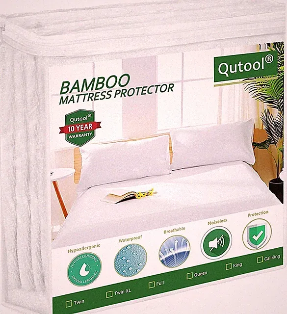 Waterproof Mattress Protector Hypoallergenic Cotton Terry Fitted Mattress Cover